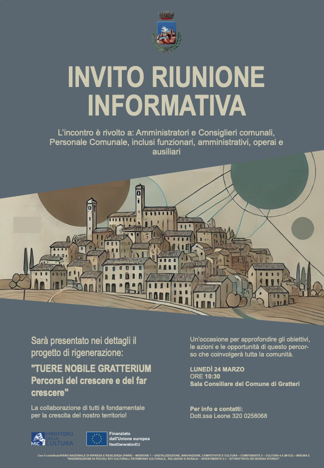 A Gratteri si presenta il progetto “Tuere Nobile Gratterium” per la rigenerazione del borgo