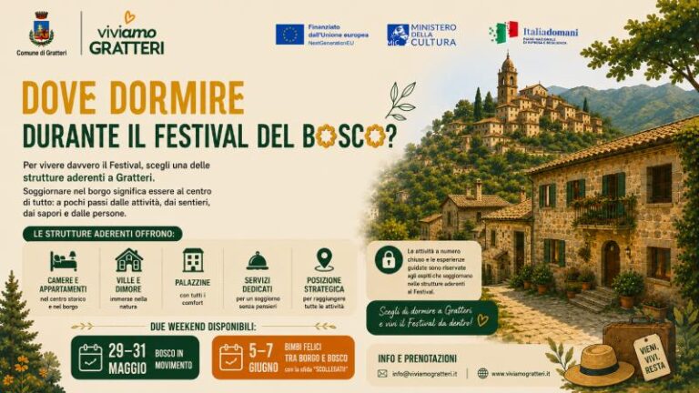 Dove dormire durante il Festival del Bosco a Gratteri: strutture, weekend ed esperienze nel borgo